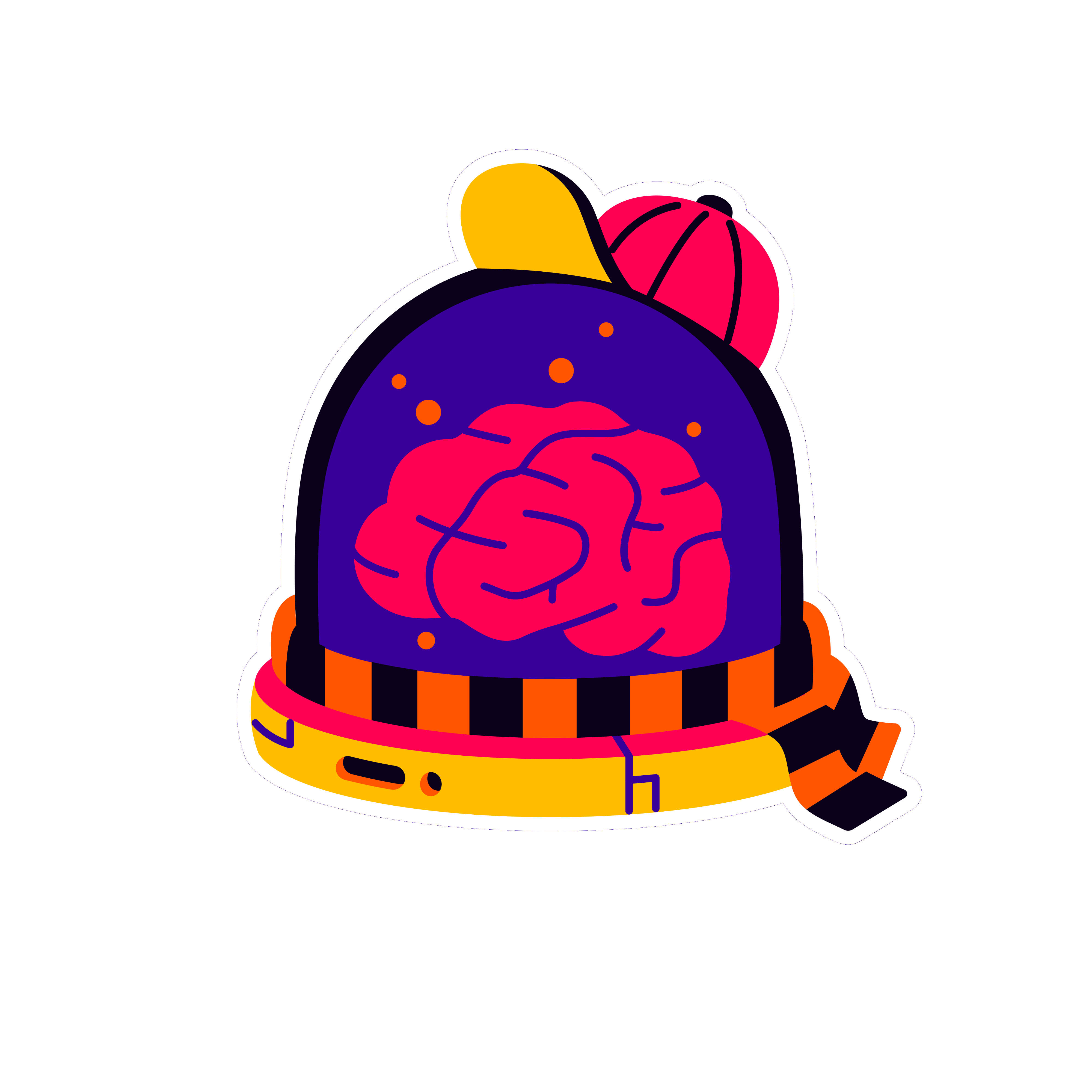 CIYA logo dressed for the winter.